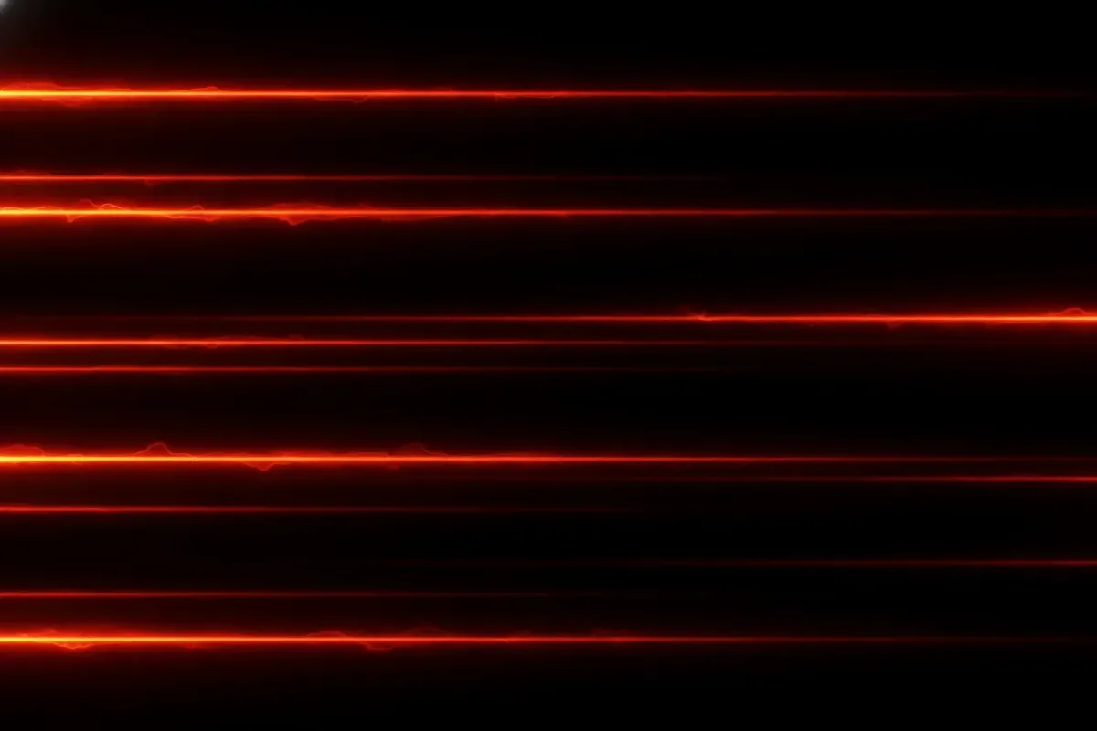Abstract warm light on a dark field